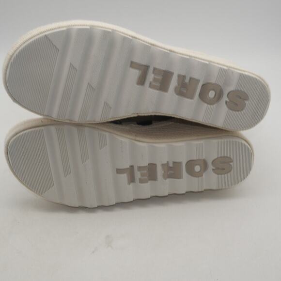 NEW Sorel Women's 12 CAMERON MultiStrap Wedge Sandal Omega Taupe Sea Salt - Picture 7 of 8